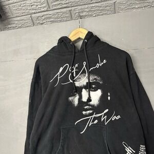 Vlone X Pop Smoke Faith Hoodie L Black